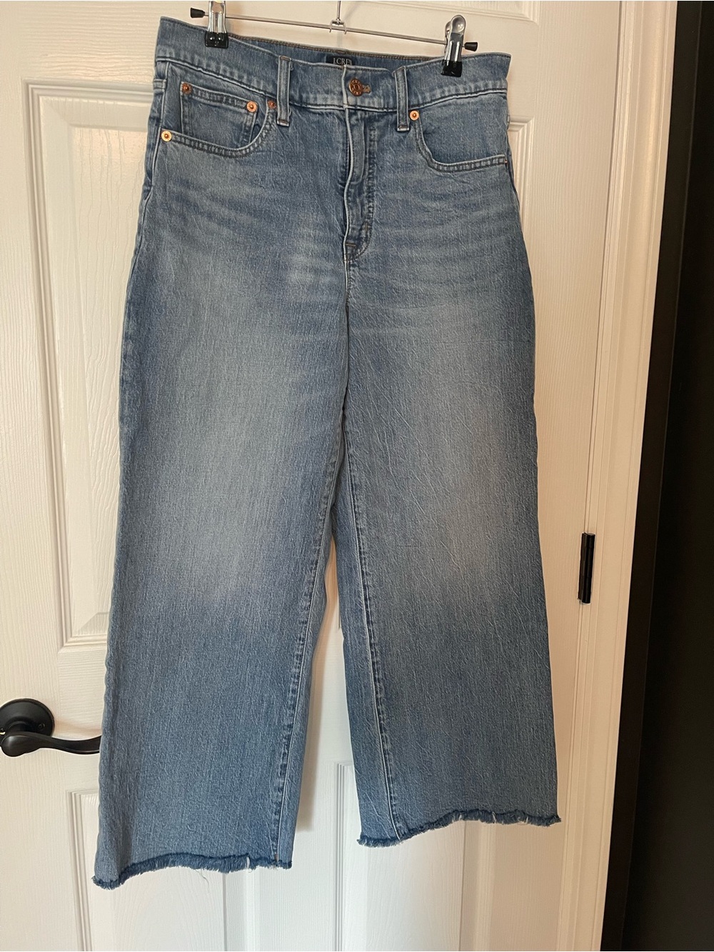 JCREW High-Rise Wide Leg Women's Jeans - Light Blue